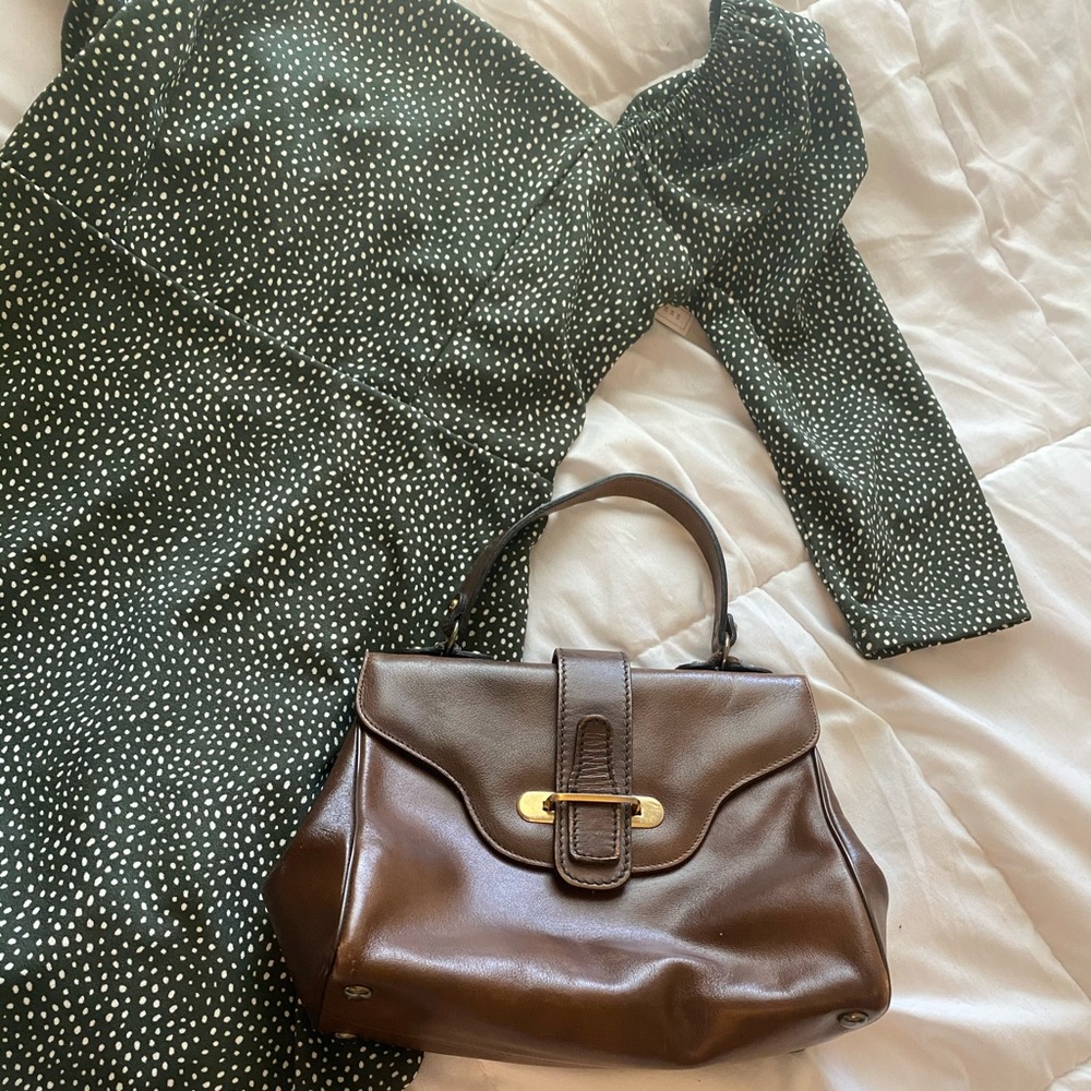Vintage Brown leather bag - Picture 2 of 6